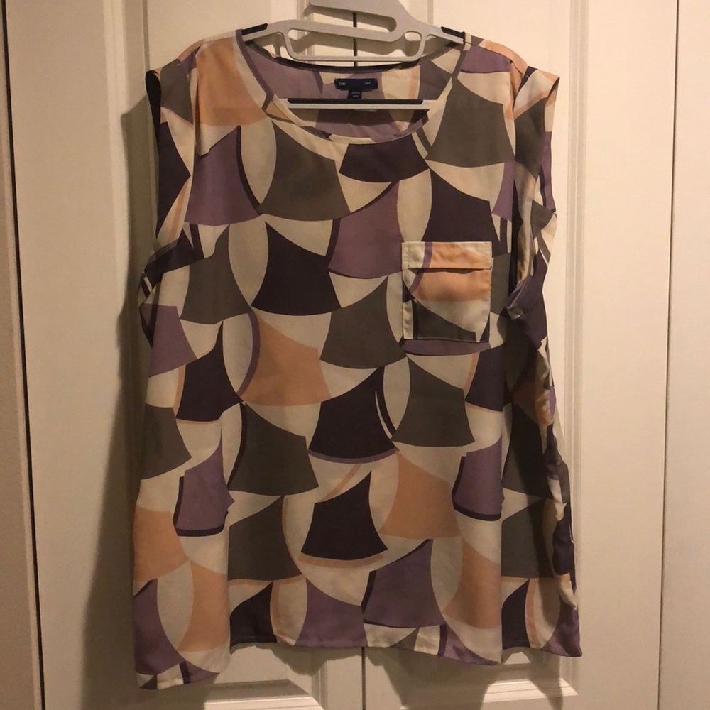 Gap geometric blouse XXL